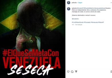 Polícia venezuelana publica foto com bandeira do Brasil: ‘Quem se mete com a Venezuela se dá mal’