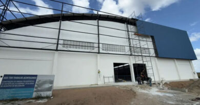 Obra do ginásio poliesportivo de Cajazeiras chega à reta final