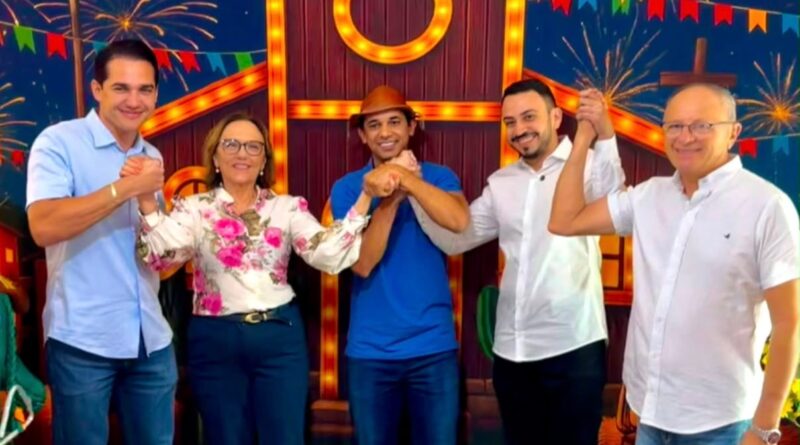 Kleber Rodrigues participa de ato que oficializa apoio do prefeito de Santo Antônio a Allyson Bezerra